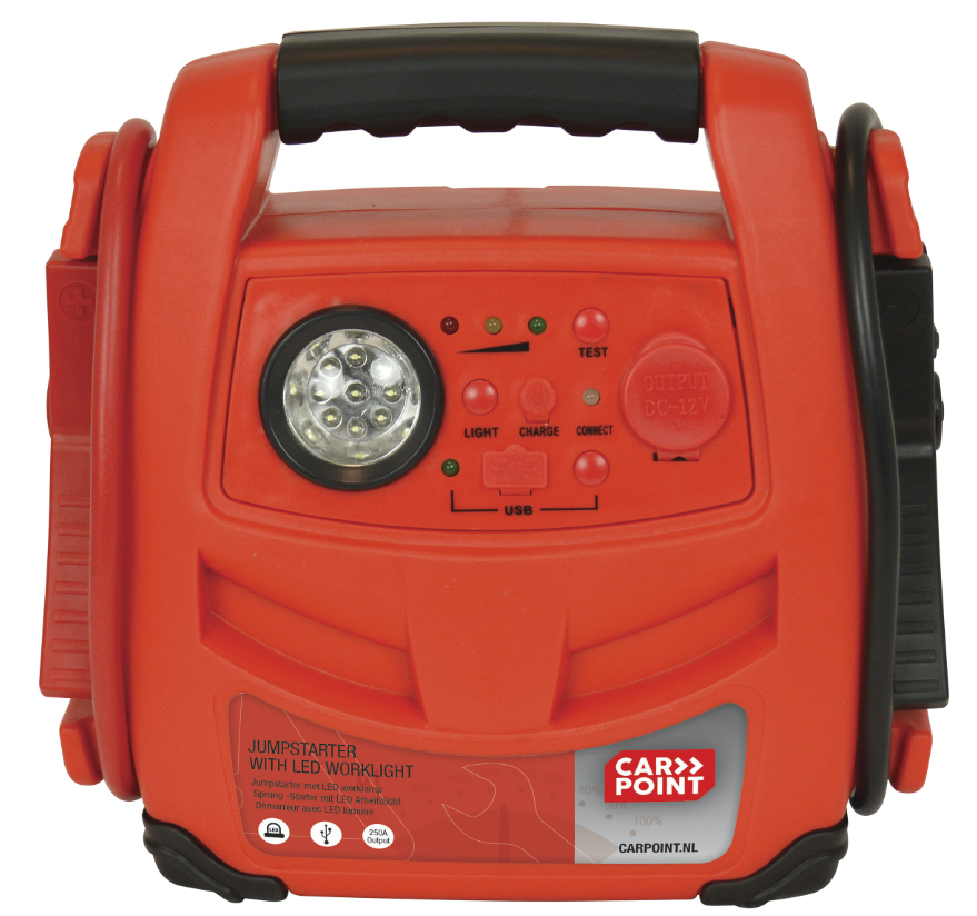 Review Carpoint jumpstarter 12V 7HA LED